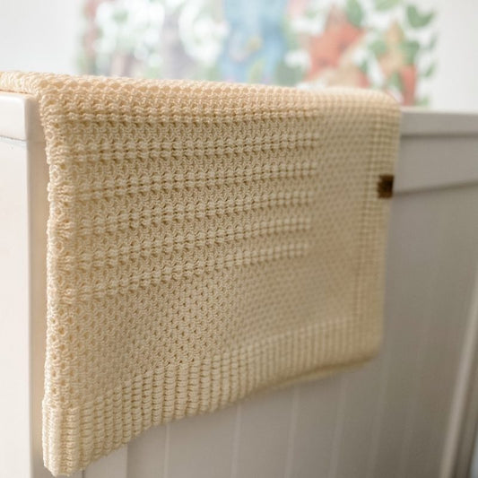 Personalised Baby Merino Blanket | Cream