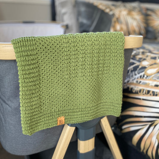 Baby Merino Blanket | Moss Green