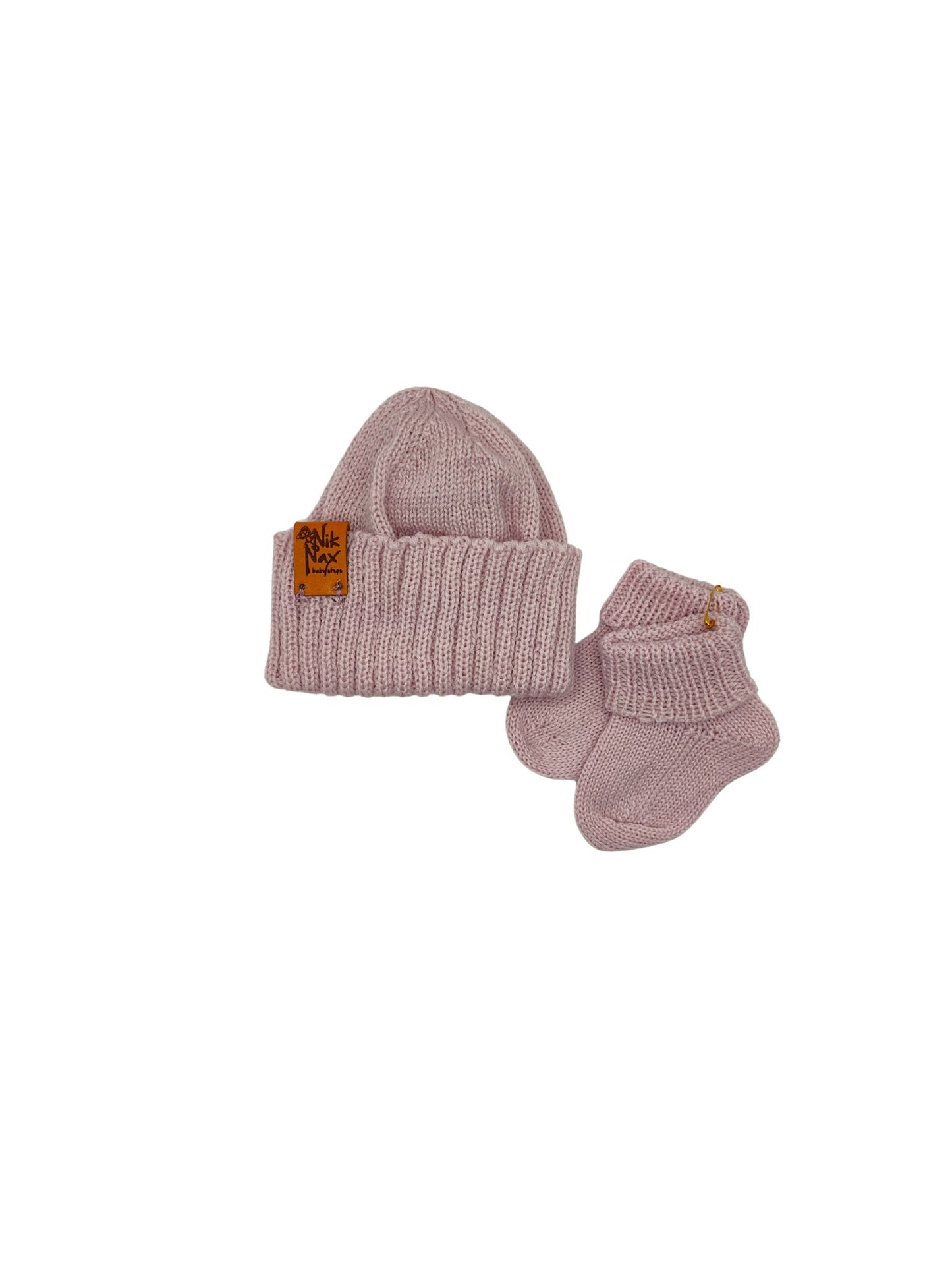 Baby Merino Beanie & Socks Classic Range | Baby Pink | NZ Made