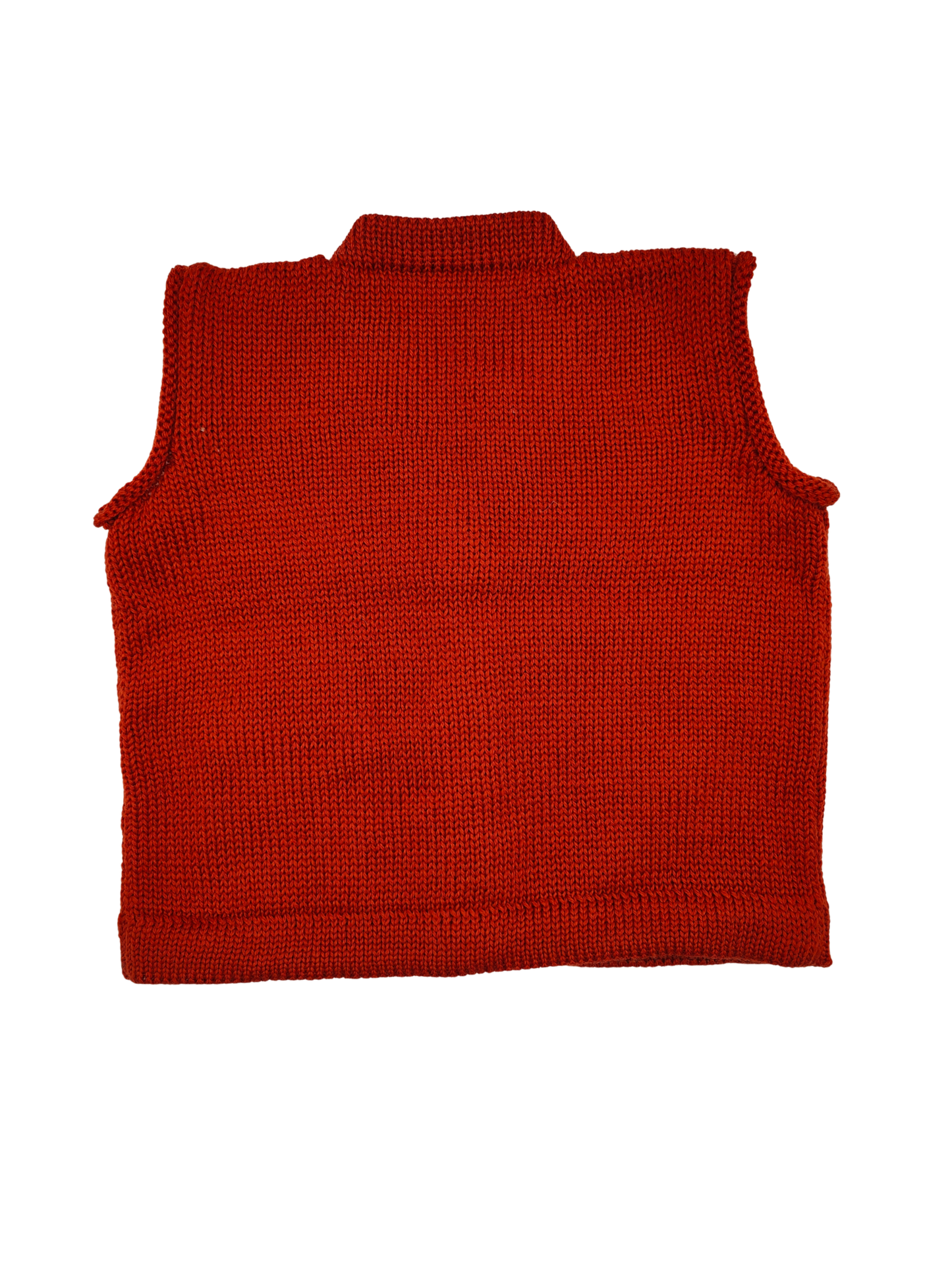 Baby Merino Vest | Burnt Orange