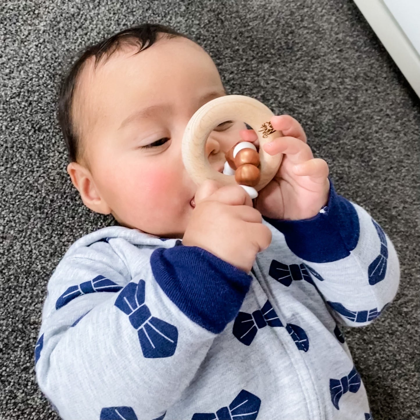 Baby Teether - Chunky | Black Marble