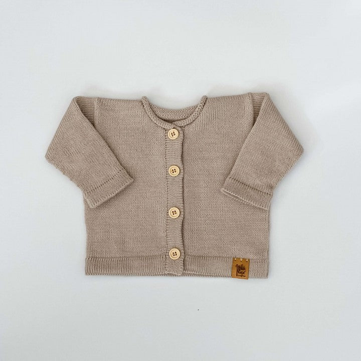 Baby Merino Cardigan | Beige | Multi Size
