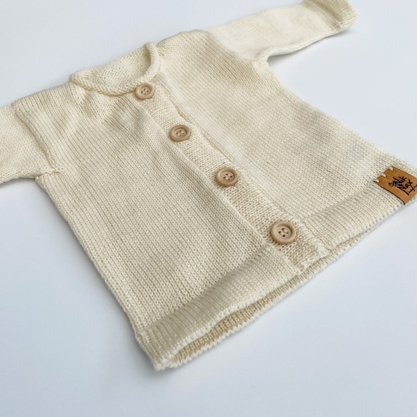 Baby Merino Cardigan | Cream | Multi Size