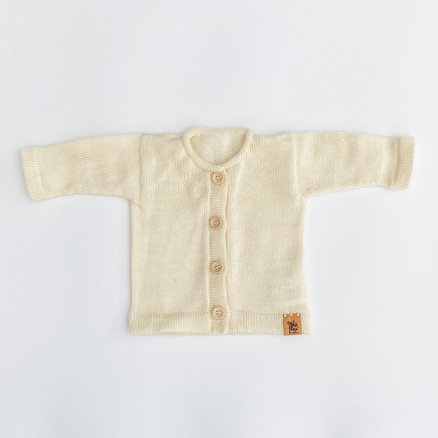 Baby Merino Cardigan | Cream | Multi Size