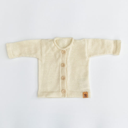 Baby Merino Cardigan | Cream | Multi Size