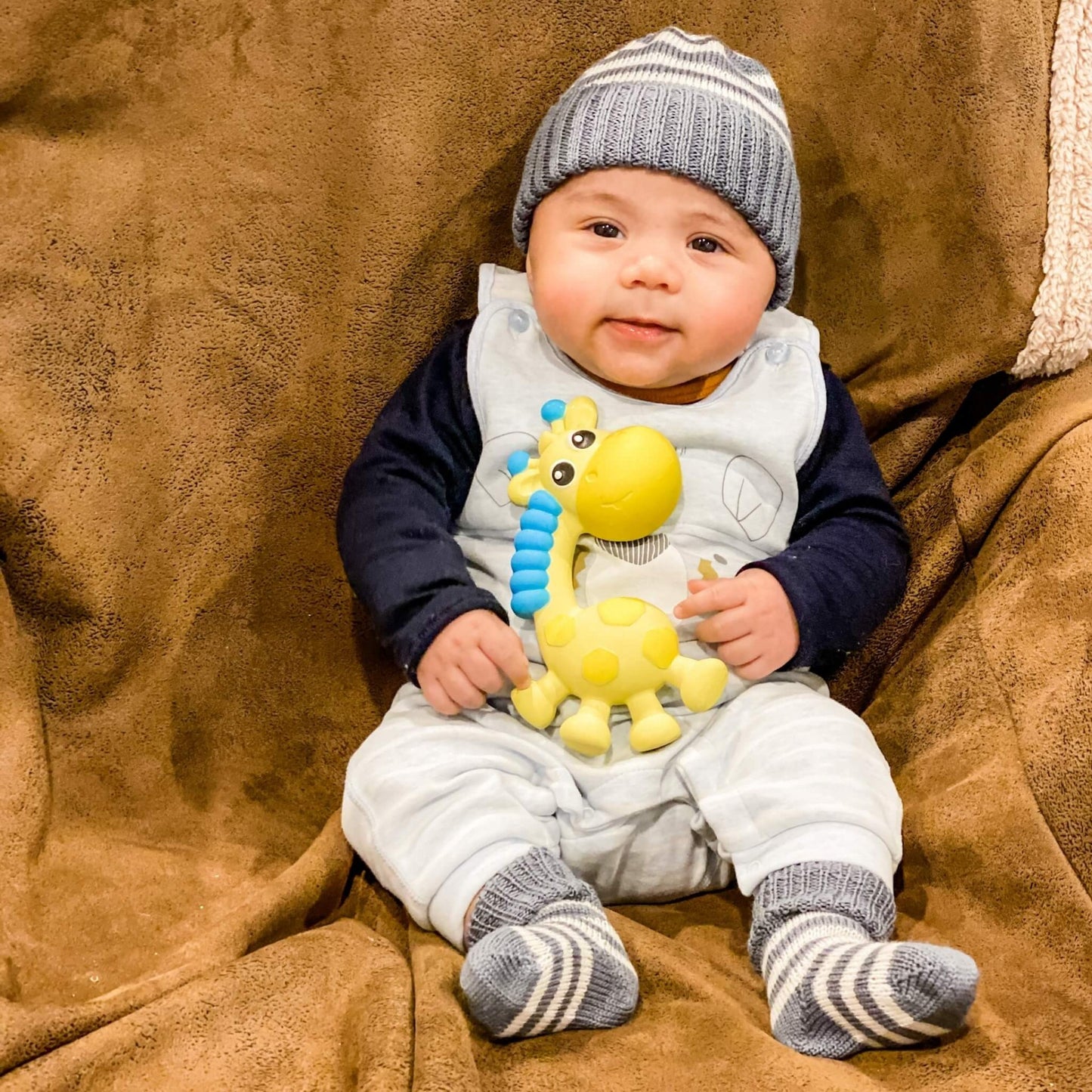 Baby Merino Striped Beanie & Socks | NZ Made