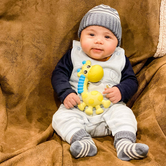 Baby Merino Striped Beanie & Socks | NZ Made