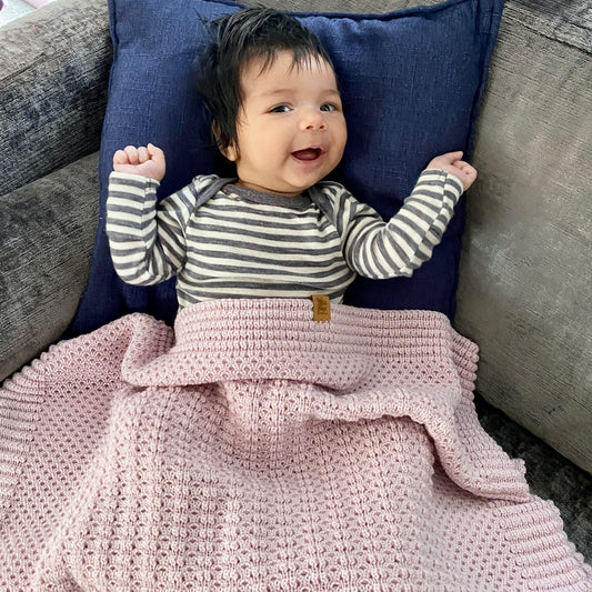 Baby Merino Blanket | Pink