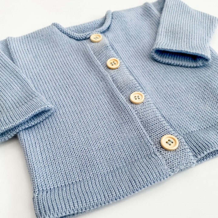 Baby Merino Cardigans | Blue | Multi-size
