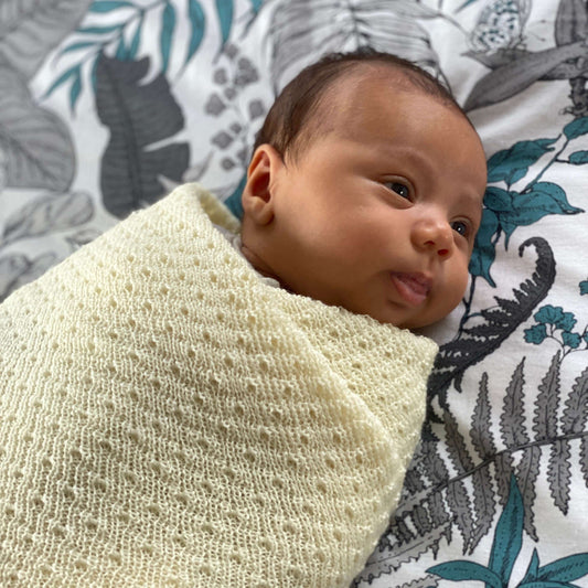 Baby Merino Blanket Wrap | Cream